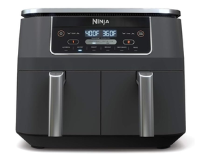 lot 59 image: Ninja DZ201 Foodi 8 Quart 6-in-1 DualZone 2-Basket Air Fryer with 2 Independent Frying Baskets