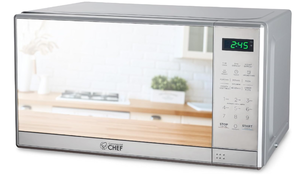 lot 62 image: COMMERCIAL CHEF 0.7 Cu Ft Microwave with 10 Power Levels, 700W Microwave with Digital Display