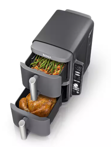 lot 91 image: NINJA Double Stack Xl 10 Qt. 2-Basket Air Fryer With 6 in 1 Cooking Programs