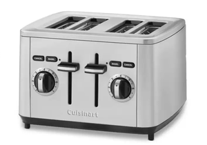 lot 309 image: Cuisinart CPT-14WMFR 4-Slice Toaster, Silver