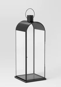 lot 338 image: Tall Metal Lantern Black - Threshold