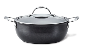 lot 462 image: Anolon 4-Quart Hybrid Nonstick Casserole Pan With Lid