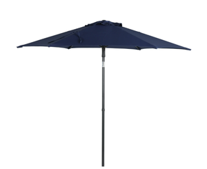 lot 483 image: Mainstays 7.5 Navy Push-up and Tilt Market Patio Umbrella