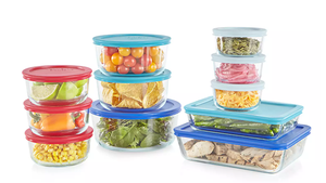 lot 493 image: Pyrex 22-pc. Glass Food Storage Set
