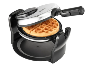 lot 494 image: Bella - Nonstick Rotating Belgian Waffle Maker - Stainless Steel