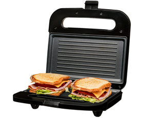 lot 495 image: OVENTE Electric Panini Press Grill with Nonstick Plates