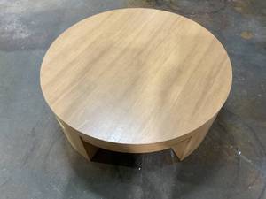 lot 224 image: Beautiful Mod Round 40 Inch Coffee Table by Drew Barrymore