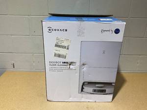 lot 227 image: ECOVACS DEEBOT T20 Omni Robot Vacuum and Mop, Hot Water Mop Washing, Auto Hot Air-Drying, 9mm AutoMop Lifting,Dual Spinning Mops,Self-Emptying,