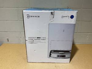 lot 228 image: ECOVACS DEEBOT T20 Omni Robot Vacuum and Mop, Hot Water Mop Washing, Auto Hot Air-Drying, 9mm AutoMop Lifting,Dual Spinning Mops,Self-Emptying,