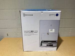 lot 232 image: ECOVACS DEEBOT T20 Omni Robot Vacuum and Mop, Hot Water Mop Washing, Auto Hot Air-Drying, 9mm AutoMop Lifting,Dual Spinning Mops,Self-Emptying,