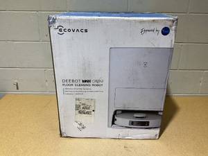 lot 234 image: ECOVACS DEEBOT T20 Omni Robot Vacuum and Mop, Hot Water Mop Washing, Auto Hot Air-Drying, 9mm AutoMop Lifting,Dual Spinning Mops,Self-Emptying,