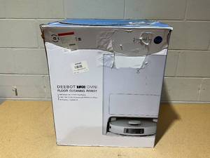 lot 238 image: ECOVACS DEEBOT T20 Omni Robot Vacuum and Mop, Hot Water Mop Washing, Auto Hot Air-Drying, 9mm AutoMop Lifting,Dual Spinning Mops,Self-Emptying,