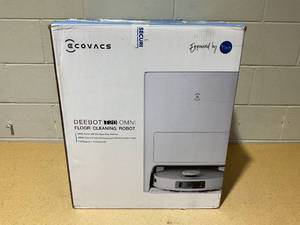 lot 245 image: ECOVACS DEEBOT T20 Omni Robot Vacuum and Mop, Hot Water Mop Washing, Auto Hot Air-Drying, 9mm AutoMop Lifting,Dual Spinning Mops,Self-Emptying,