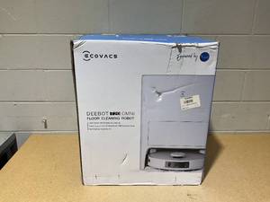 lot 246 image: ECOVACS DEEBOT T20 Omni Robot Vacuum and Mop, Hot Water Mop Washing, Auto Hot Air-Drying, 9mm AutoMop Lifting,Dual Spinning Mops,Self-Emptying,
