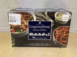 lot 434 image: 16PCS CorningWare French White Round and Oval Set