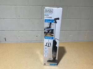 lot 266 image: BLACKDECKER Powerseries Flex 3-in-1 Corded Stick Vacuum Lightweight, Bagless, HEPA Filter, Multi-Surface, 23ft Cord