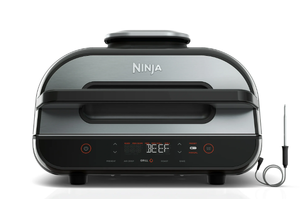Ninja Foodi Smart XL 4-in-1 Indoor Grill with 4 Qt Air Fryer, Roast, and Bake-Non Stick