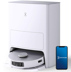 lot 16 image: ECOVACS DEEBOT T20 Omni Robot Vacuum and Mop, Hot Water Mop Washing, Auto Hot Air-Drying, 9mm AutoMop Lifting,Dual Spinning Mops,Self-Emptying,