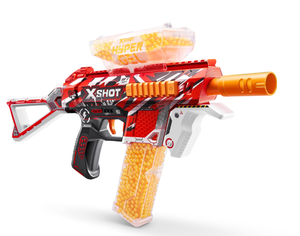 lot 115 image: LOT OF 5 XSHOT Hyper Gel Trace Fire Blaster, Outdoor, (10,000 Hyper Gel Pellets) by ZURU, Ages 14