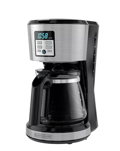 lot 124 image: BLACKDECKER 12-Cup Stainless Steel Programmable Coffee Maker