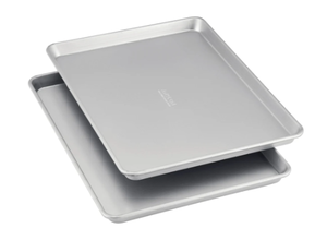 lot 153 image: LOT OF 2 Anolon Aluminized Steel Half Sheet Pan Set