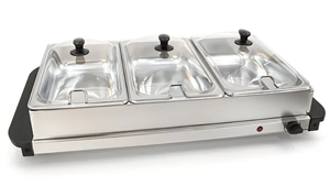lot 157 image: Elite Cuisine 5 Quart Stainless Steel Electric Buffet Server
