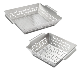 lot 174 image: 2PCS The Cellar Set of Grill Baskets