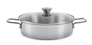 lot 179 image: Arch Studio Stainless Steel 3-Qt. Everyday Pan & Lid