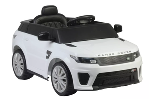 lot 208 image: Best Ride on Cars 12V Range Rover Powered Ride-On - White Plastic, 3 Years, 55 lbs Capacity