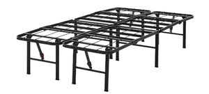 lot 218 image: Twin Size Mainstays 14 High Quad Fold Steel Platform Bed Frame