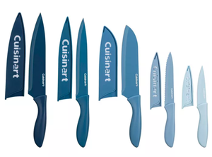 lot 403 image: 10PCS Cuisinart Ceramic Coated Oceanware Knife Set