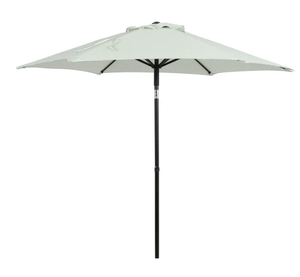 lot 88 image: Better Homes & Gardens 7.5 Green Ticking Stripe Push-Up and Tilt Patio Umbrella