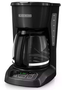 lot 357 image: BLACKDECKER 12-Cup Black Programmable Coffee Maker