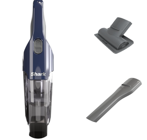 lot 361 image: Shark Cyclone PET Handheld Vacuum with 8 Crevice Tool, HyperVelocity Suction, Navy BlueGrey,