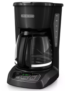 lot 364 image: BLACKDECKER 12-Cup Black Programmable Coffee Maker