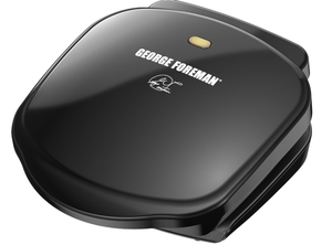 lot 369 image: George Foreman 2-Serving Classic Plate Electric Indoor Grill and Panini Press, Black
