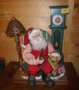 lot 50 image: Musical and animated santa