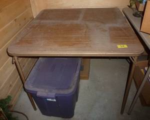 lot 54 image: Two folding tables