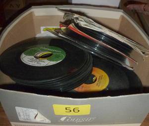 lot 56 image: Box full of 45 rpm records