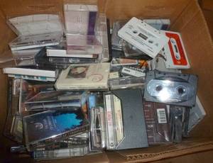 lot 58 image: Box full of cassettes and some CDs