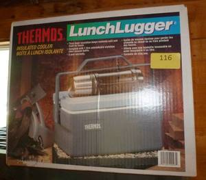 lot 116 image: New Thermos cooler and thermos