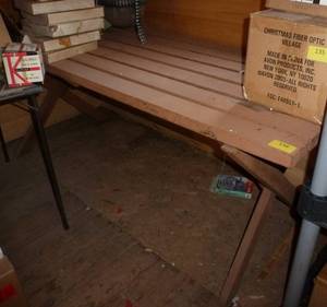 lot 136 image: Picnic table 27 in wide x 72 long