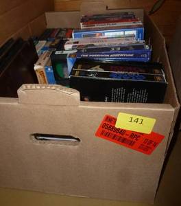 lot 141 image: Box full of VHS movies