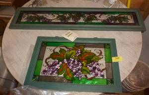 lot 188 image: 2 pretty stained glass windows