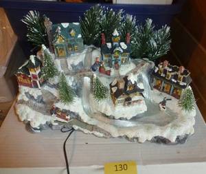 lot 135 image: New Fiber Optic village with waterfalls