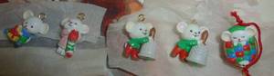 lot 248 image: 10 new in box mini ornaments and new mini clock