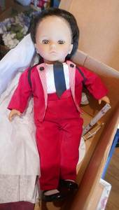 lot 276 image: 3 new Dolls, one is porcelain