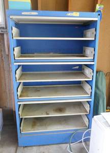 lot 289 image: Steel Storage cabinet 36 wide 20 deep 56 tall