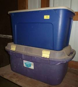 lot 310 image: 2 totes for storage
