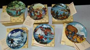 lot 632 image: Avon Collectible Assorted Plates, Small, New In Box (15)